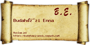 Budaházi Enna névjegykártya